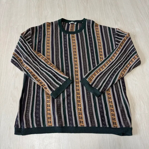[BUNJANG] Our Legacy Sonia Roundneck Flower Stripe Knit / [52] 아워레가시 소나 라운드넥 플라워 스트라이프 니트