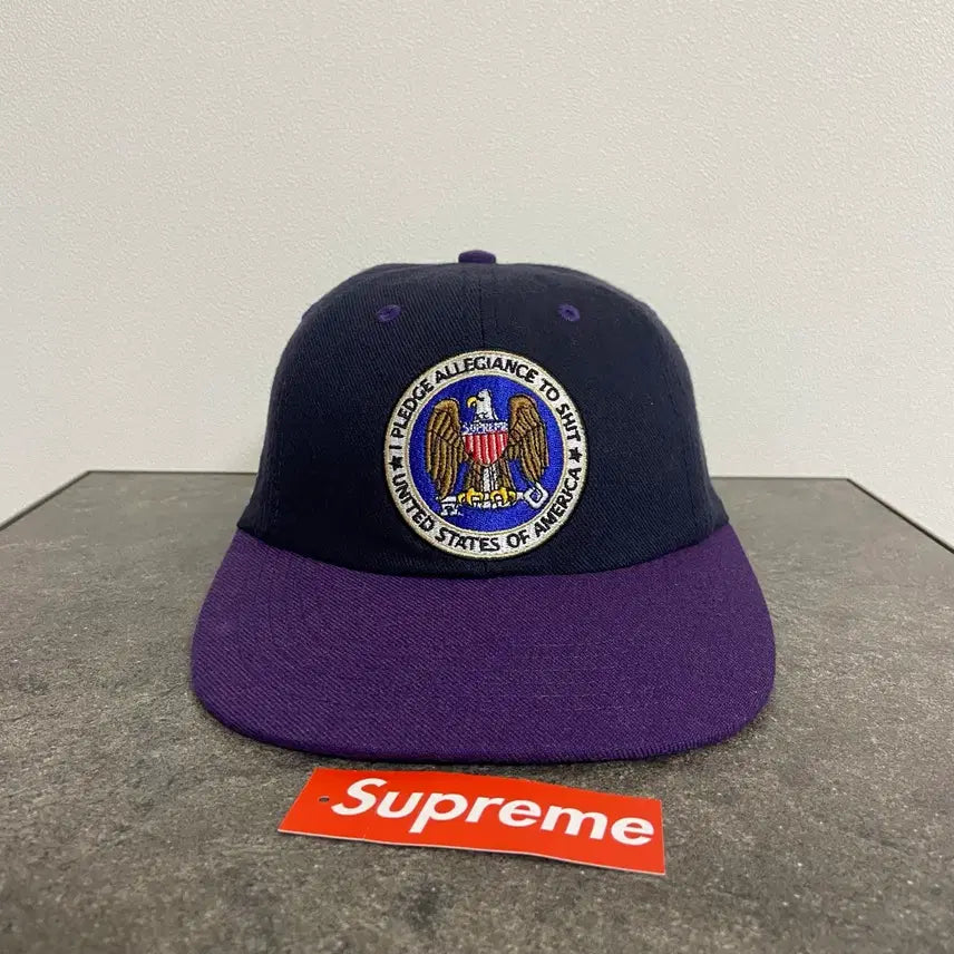 [BUNJANG] Supreme 6-Panel Eagle Patch Cap / 슈프림 6패널 볼캡 모자 이글 패치