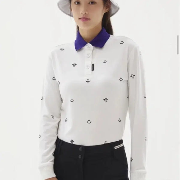 [BUNJANG] PARIGATES Women's Color-Blocked Fleece T-Shirt / 파리게이츠여성칼라배색기모티셔츠0(55-55반)실측1