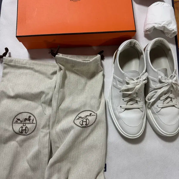 [BUNJANG] Hermès White Sneakers Size 40.5 / 에르메스 화이트 스니커즈 40.5 사이즈 팝니다(정품)