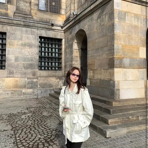 [BUNJANG] Avie Mua Short Trench Coat / 아비에무아 숏 트렌치코트