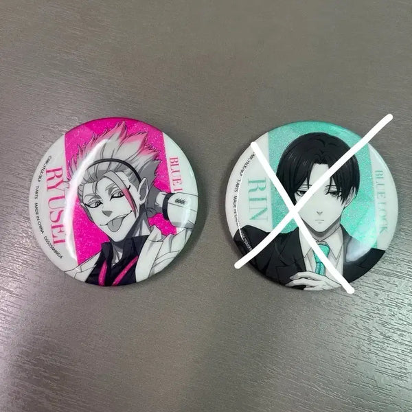 [BUNJANG] Blue Lock Isagi Ryusei & Itoshi Rin Can Badges / 블루록 시도 류세이, 이토시 린 캔뱃지
