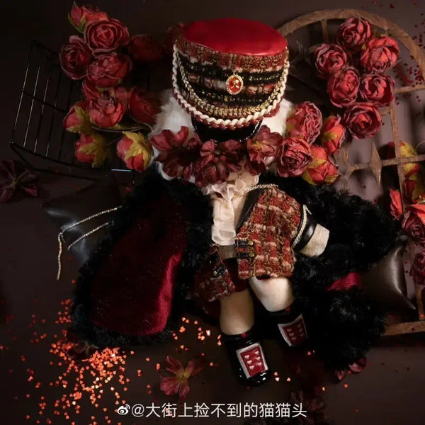 [BUNJANG] 30cm Doll Clothes 'Arrogant Rose' Set / 30cm 솜인형옷 양도