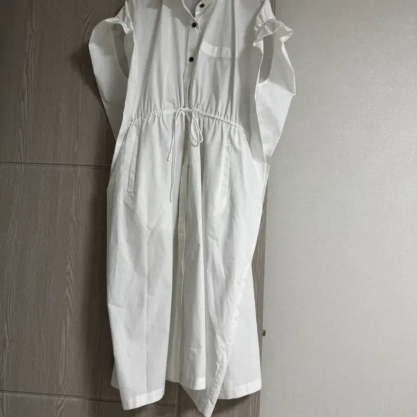 [BUNJANG] Jucy Judy White Cotton Shirt Dress / Jucy Judy 쥬시쥬디 화이트 셔츠 면 원피스