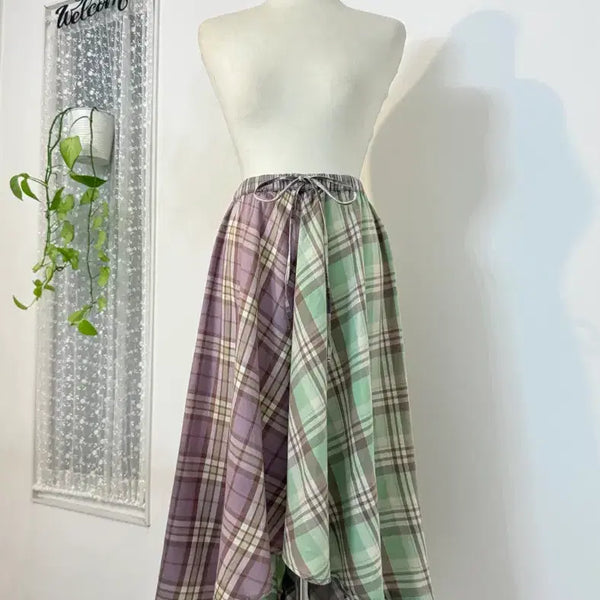 [BUNJANG] Ralph Lauren Check Flare Skirt / 랄프로렌 체크 플레어 스커트