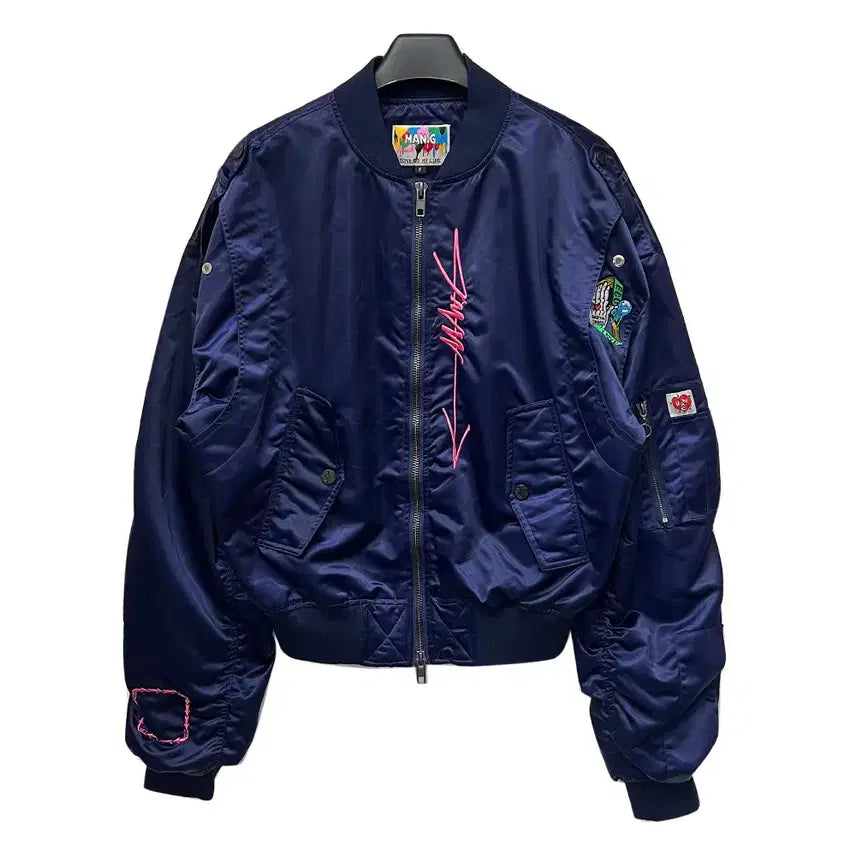 [BUNJANG] Graffist Manzi Studio MA1 Bomber Jacket / 그라피스트 만지 스튜디오 MA1 항공 봄버 자켓 FREE