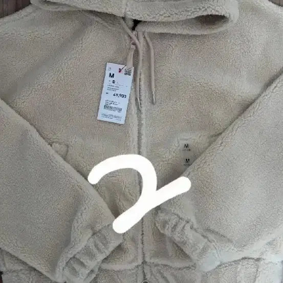 [BUNJANG] SPAO Cropped Fleece Hooded Zip-Up Jacket / 스파오 크롭 덤블 후드 집업