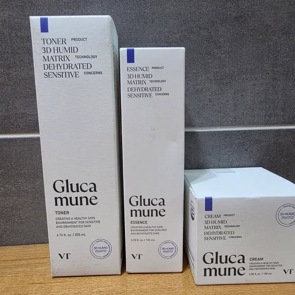 [BUNJANG] VT Cosmetics Gluca Immune Toner, Essence, and Cream Set / VT 글루카뮨 토너 에센스 크림 세트 (새상품)