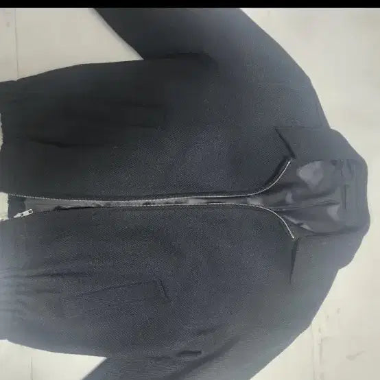 [BUNJANG] Brownyard x Harris Tweed Blouson Jacket Black Size 1 / 브라운야드 해리스트위드 블루종 블랙 1