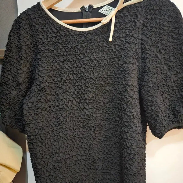 [BUNJANG] SJ.S.Style Ribbon Short Sleeve Blouse / sjsj 리본 반팔 블라우스