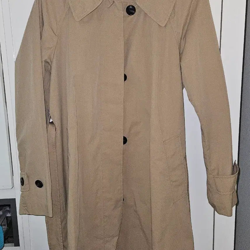 [BUNJANG] SJSJ Belted Long Trench Coat Beige / Sjsj 롱 벨티드 트렌치