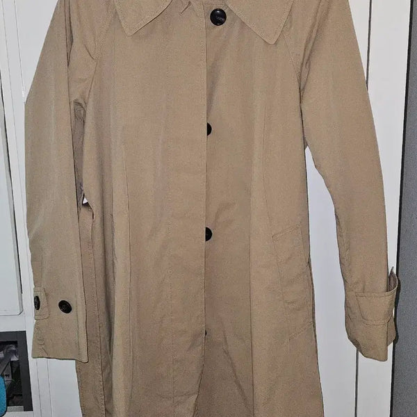 [BUNJANG] SJSJ Belted Long Trench Coat Beige / Sjsj 롱 벨티드 트렌치
