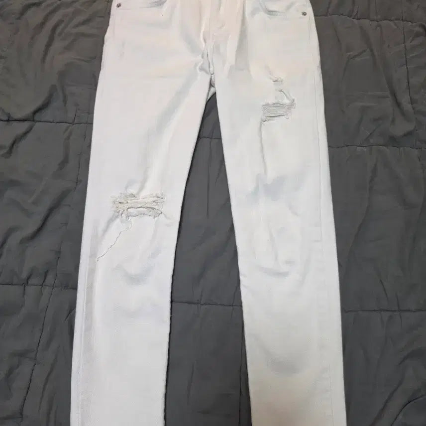 [BUNJANG] Levi's Skinny Jeans White W26 Orange Tab / 리바이스 스키니 화이트 W26 오렌지택