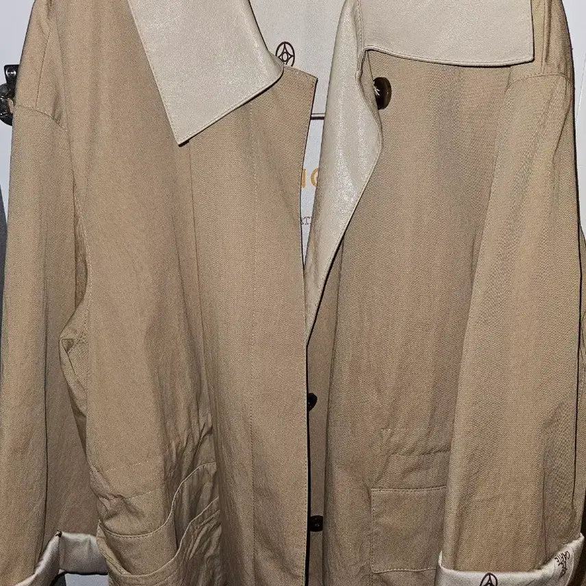 [BUNJANG] SJYP Short Trench Coat Beige / sjsj 숏 트렌치