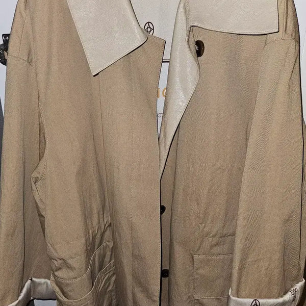 [BUNJANG] SJYP Short Trench Coat Beige / sjsj 숏 트렌치
