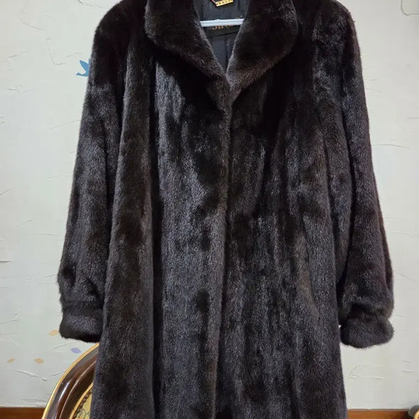[BUNJANG] Jindo Premium Mink Fur Coat / 진도 통밍크코트