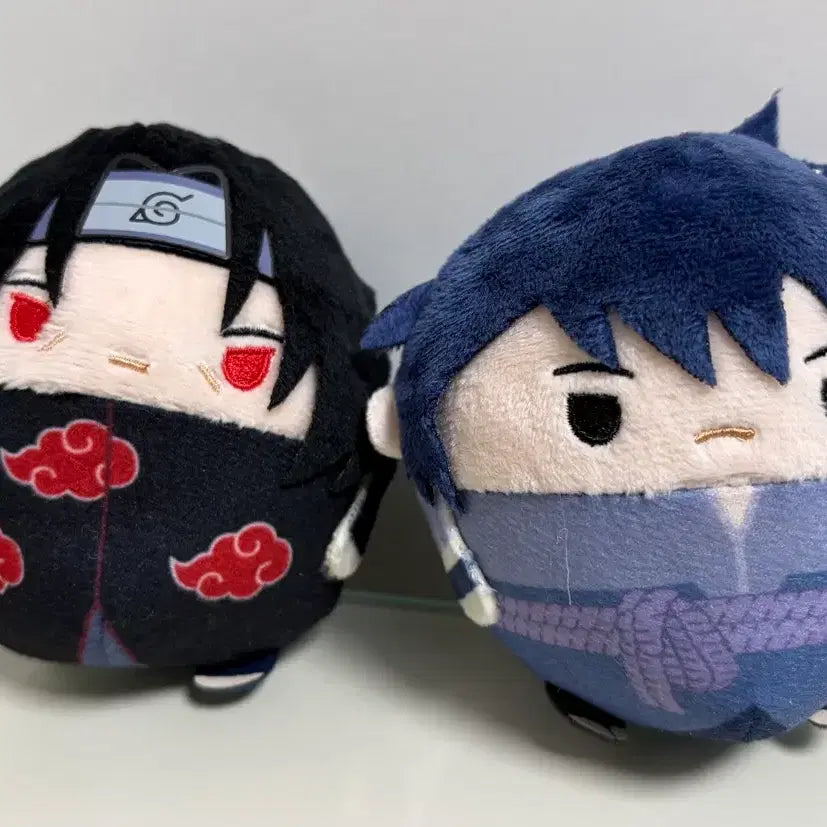 [BUNJANG] Naruto Itachi Akatsuki & Sasuke Fuwa Kororin Dolls (Bundle Set) / 나루토 이타치(아카츠키) 사스케 후와코로링
