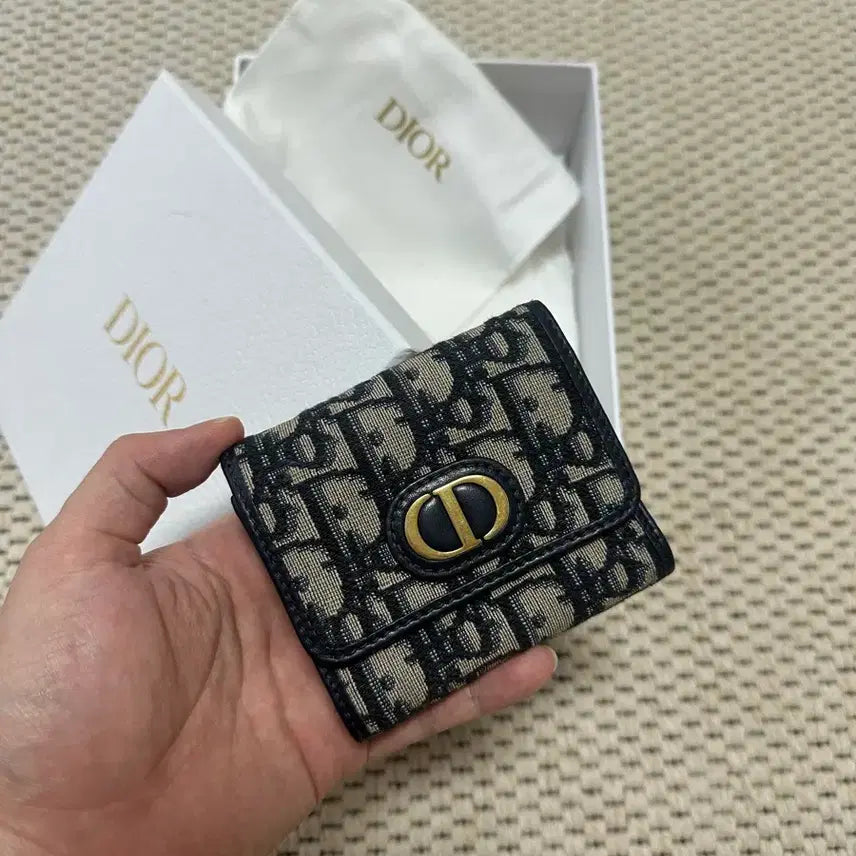 [BUNJANG] Dior Oblique Montaigne Wallet / (특가!정품)(풀구성)디올 오블리크 몽테인 반지갑