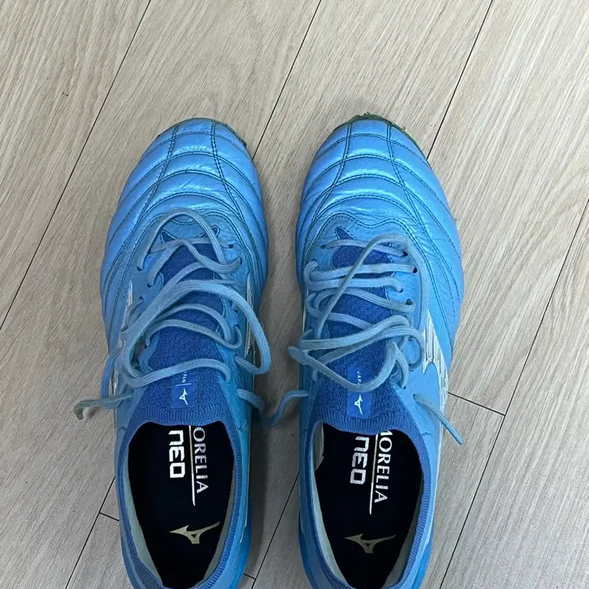[BUNJANG] Mizuno Morelia Neo Football Boots - Blue, Size 260 / 미즈노 모렐리아 네오 축구화 블루 260