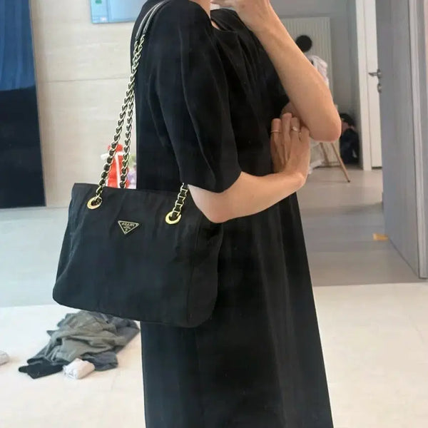 [BUNJANG] Prada Pocono Nylon Chain Shoulder Bag / 프라다 정품 체인백