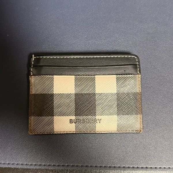 [BUNJANG] Burberry Check Pattern Card Holder / 버버리 카드지갑