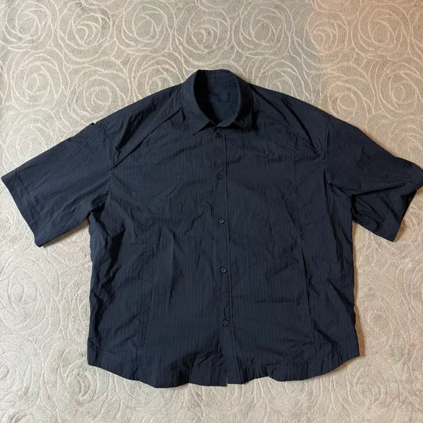 [BUNJANG] JUUN.J 24SS Seersucker Shirt Black Size 50 / 50] 준지 24ss 시어서커 셔츠 블랙
