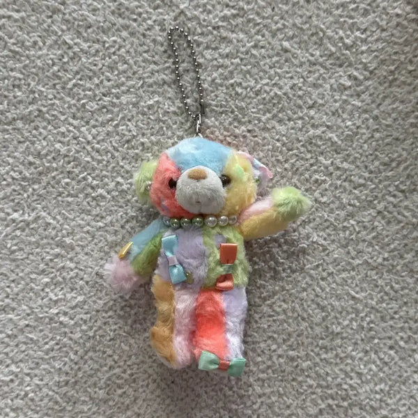 [BUNJANG] Kawaii Bear Pastel Bear Plush Keychain / 카와이베어 파스텔 곰돌이 인형 키링