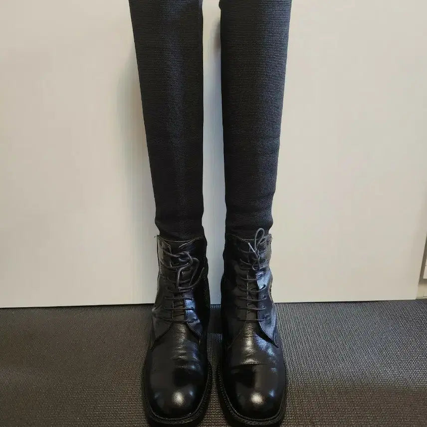 [BUNJANG] JACQUARD MILANO 90s Italian Handmade Long Sock Boots (Size 37) / 90s 아카이브] 95년작 이탈리아 수제 롱 삭스 부츠 (37사이즈)