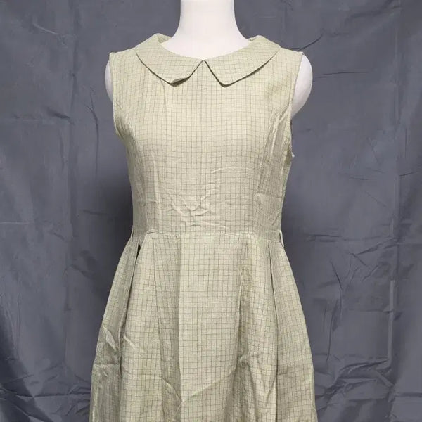 [BUNJANG] BCBG Green Checkered Midi Dress / BCBG 그린 원피스 M (가슴둘레 88)