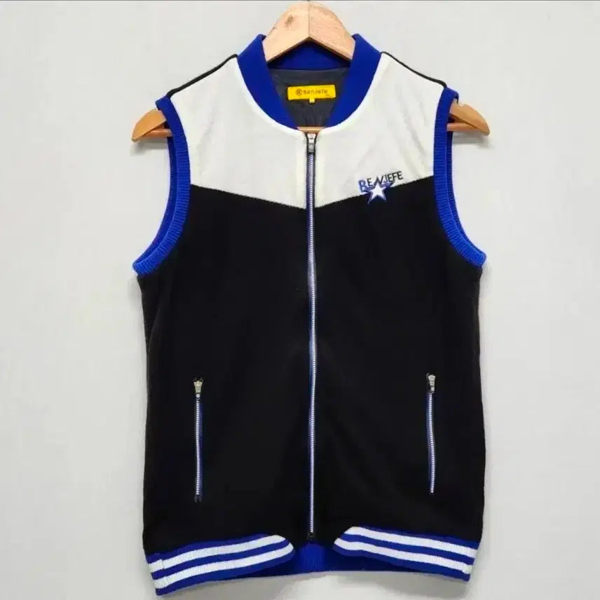 [BUNJANG] Benjefe Wool Blend Knit Windproof Zip Vest Size 100 / 벤제프 울 블렌디드 니트 방풍 집 베스트 100사이즈