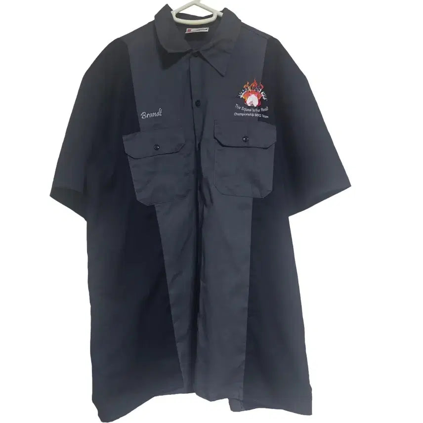 [BUNJANG] Dickies Dark Navy Work Shirt (L) / 디키즈 곤색 워크 셔츠 (L)
