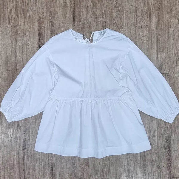 [BUNJANG] COS White Volume Blouse / COS 백넥 볼륨 탑 브라우스 M~L _ 여성