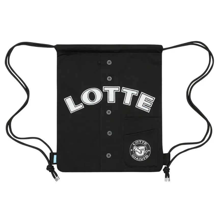 [BUNJANG] Lotte Giants Old Black Gym Sack / 롯데자이언츠 올드 블랙 짐색 새상품
