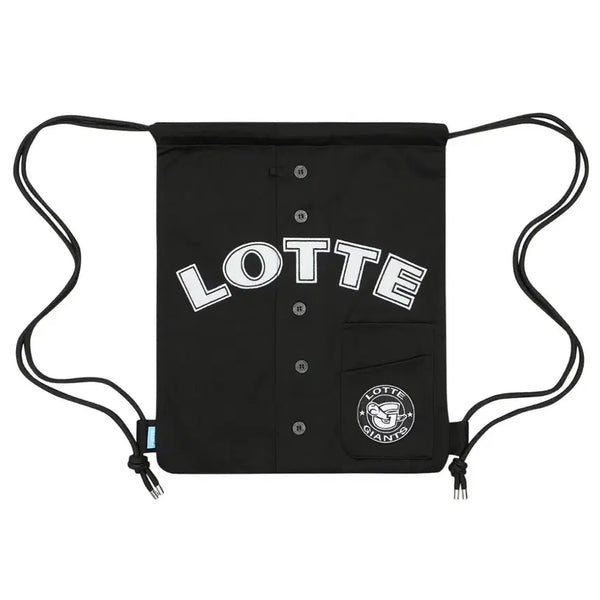 [BUNJANG] Lotte Giants Old Black Gym Sack / 롯데자이언츠 올드 블랙 짐색 새상품