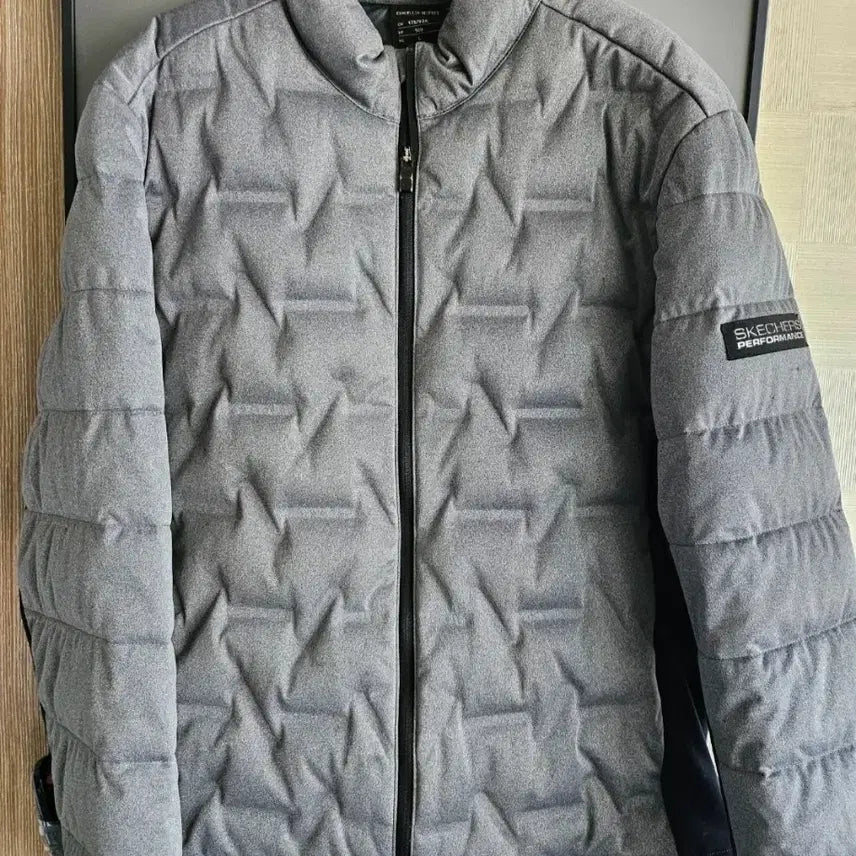 [BUNJANG] Skechers Men's Lightweight Goose Down Puffer Jacket Gray XL (Fits 100) / 스케쳐스 구스다운 경량패딩 남성 XL (실사이즈 100)