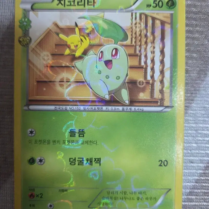 [BUNJANG] Chikorita CP3 001/032 Pokémon Card / 포켓몬카드 치코리타 CP3 001/032