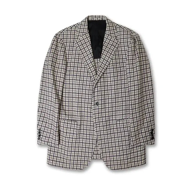 [BUNJANG] Lardini Modern Casual Check Wool Blazer / 라르디니 [Lardini] CMI 모던 캐주얼 체크 자켓 테일러드 자켓