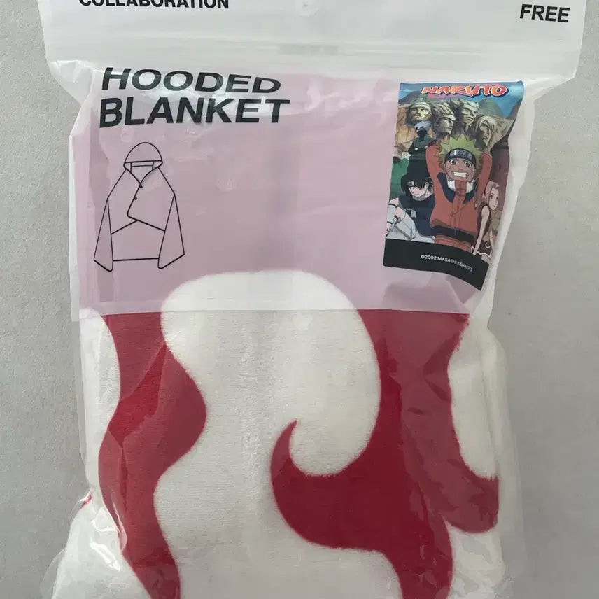 [BUNJANG] Naruto 4th Hokage Hooded Blanket / 나루토 4대 호카게 후드담요 미개봉 스파오 정품