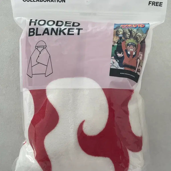 [BUNJANG] Naruto 4th Hokage Hooded Blanket / 나루토 4대 호카게 후드담요 미개봉 스파오 정품