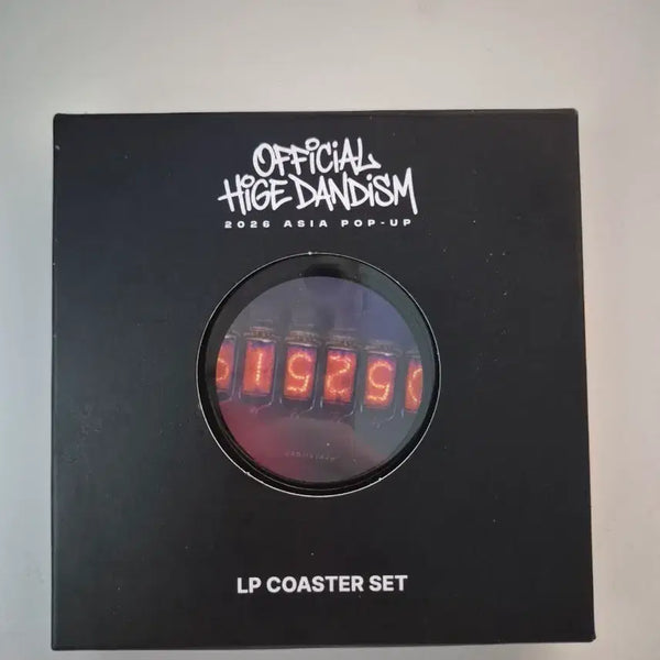 [BUNJANG] Official Higedanism Pop-up Store LP Coaster Set / 히게단 성수 팝업 LP 코스터 세트