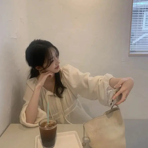 [BUNJANG] Monf Creative Blouse / 모너프 프영띵 블라우스