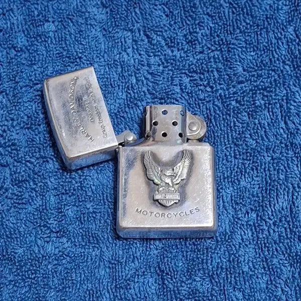 [BUNJANG] Zippo Lighter Harley-Davidson Logo USA 2000 / 2000년) 할리데이비슨 로고 지포 USA