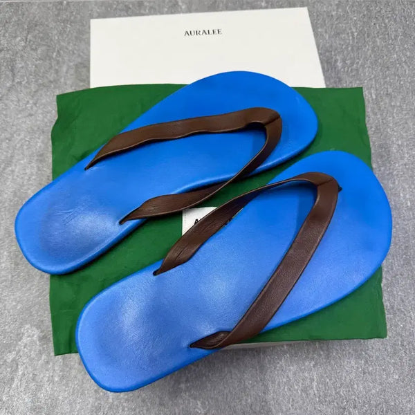 [BUNJANG] Auralee Flip Flop Sandals Blue 270 / 오라리 플립플랍 샌들 블루 270