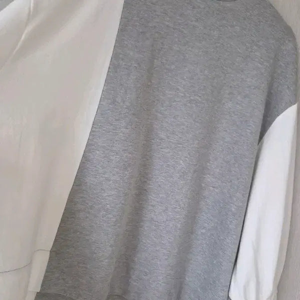 [BUNJANG] Loose Fit Color-Blocked T-Shirt / 루즈핏 배색 티셔츠 새상품