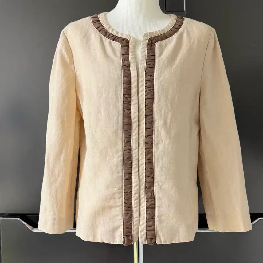 [BUNJANG] LINE by LYN Beige Jacket Size 3 / 라인 LINE 바이 린 자켓 (3) 베이지