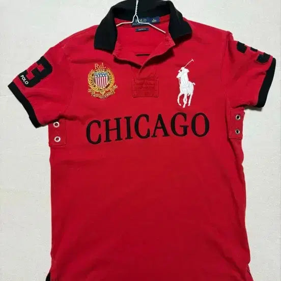 [BUNJANG] Polo Ralph Lauren Chicago Short Sleeve Polo Shirt Red / 폴로 랄프로렌 시카고 반팔 카라티 레드