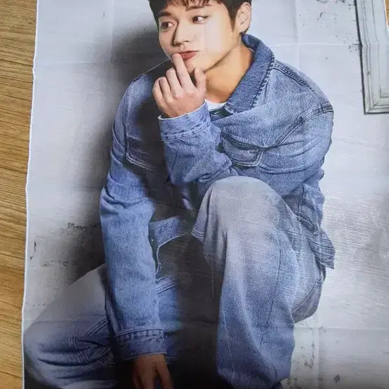 [BUNJANG] Park Ji-hoon Actor Denim Fabric Poster / 박지훈패브릭포스터