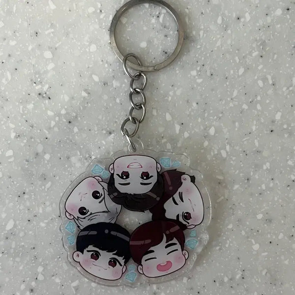[BUNJANG] SHINee Chibi Face Keychain / 샤이니 얼굴 키링