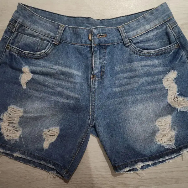 [BUNJANG] Distressed Denim Shorts / 청반바지 숏팬츠 찢청