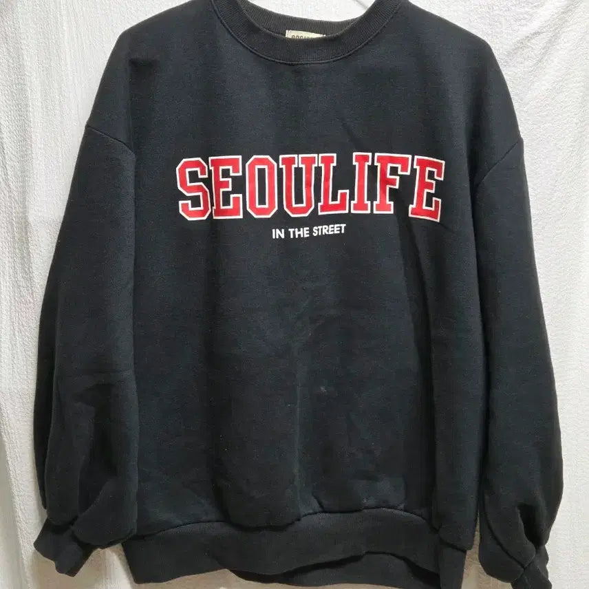 [BUNJANG] SEOULIFE Lettering Oversized Sweatshirt / SEOULIFE 맨투맨
